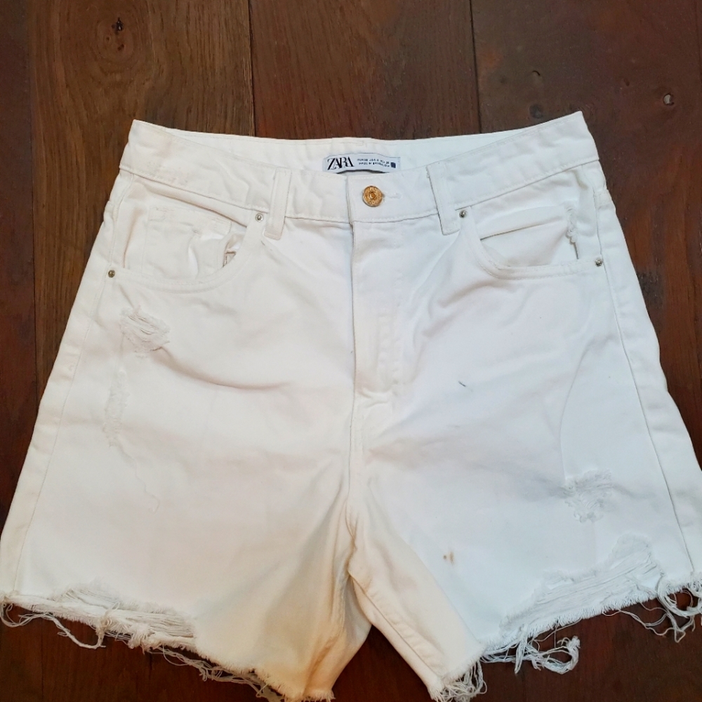 Zara white shorts